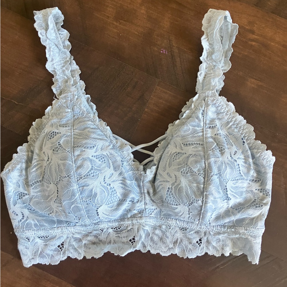Maurices Lace Bralette in Soft Blue